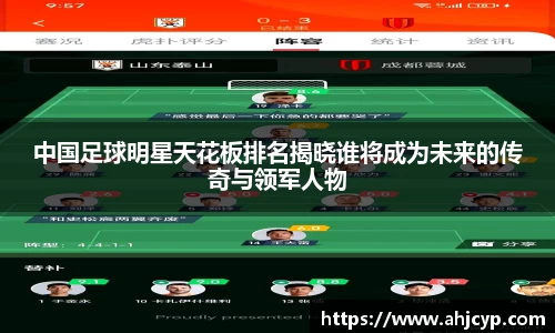 中国足球明星天花板排名揭晓谁将成为未来的传奇与领军人物